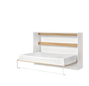 Półkotapczan Poziomy Aston 120 Dąb Artisan + Biały Uchwyt + LED