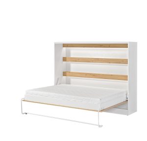 Półkotapczan Poziomy Aston 140 Dąb Artisan + Biały Uchwyt + LED