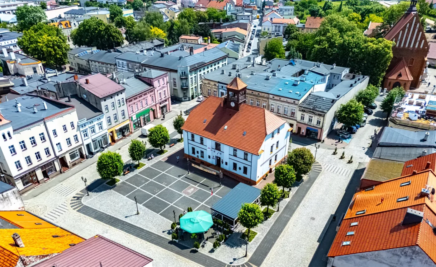 Meble Ostrzeszów - widok miasta Ostrzeszów