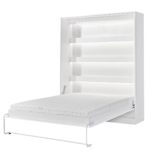 Półkotapczan Pionowy Aston 160 Biały + Biały Uchwyt