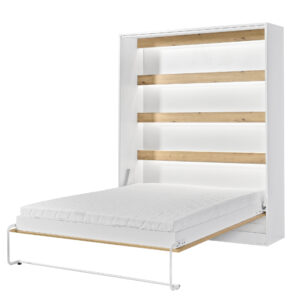 Półkotapczan Pionowy Aston 160 Dąb Artisan + Biały Uchwyt