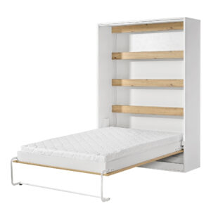 Półkotapczan Pionowy Aston 140 Dąb Artisan + Biały Uchwyt