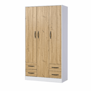 Szafa Aston 120 Dąb z Czarnym Uchwytem