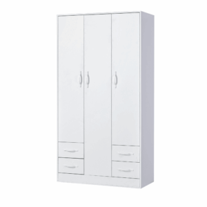 Szafa Aston 120 Biała z Białym Uchwytem