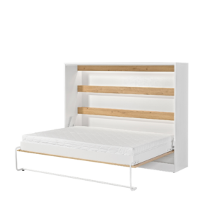 Półkotapczan Poziomy Aston 140 Dąb Artisan + Biały Uchwyt