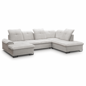 Narożnik U z funkcją spania Belori I Szary Rosario 451