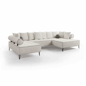 Narożnik Wivaro U I Kremowy Lambi 08