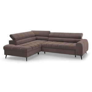 Narożnik z funkcją spania Vestro I Brąz Misterio 28