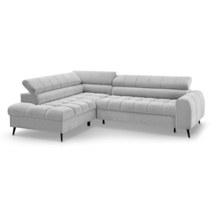 Narożnik z funkcją spania Vestro I Jasny Szary Misterio 80