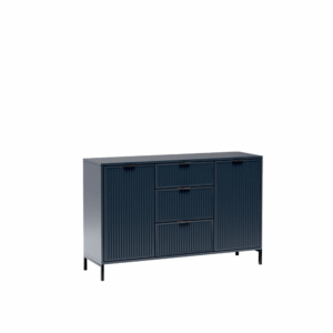 Mała Komoda 135 Lungino Frezowane Fronty Indigo