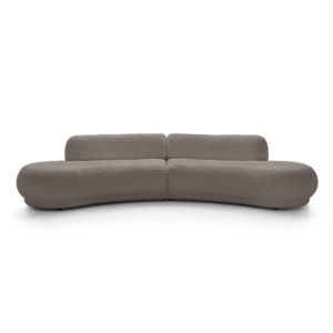 Sofa Modułowa Gio Zaokrąglona I Nowoczesna I Harmonijna I Brązowa I PUSZMAN
