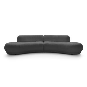 Sofa Modułowa Gio Zaokrąglona I Nowoczesna I Harmonijna I Czarna I PUSZMAN